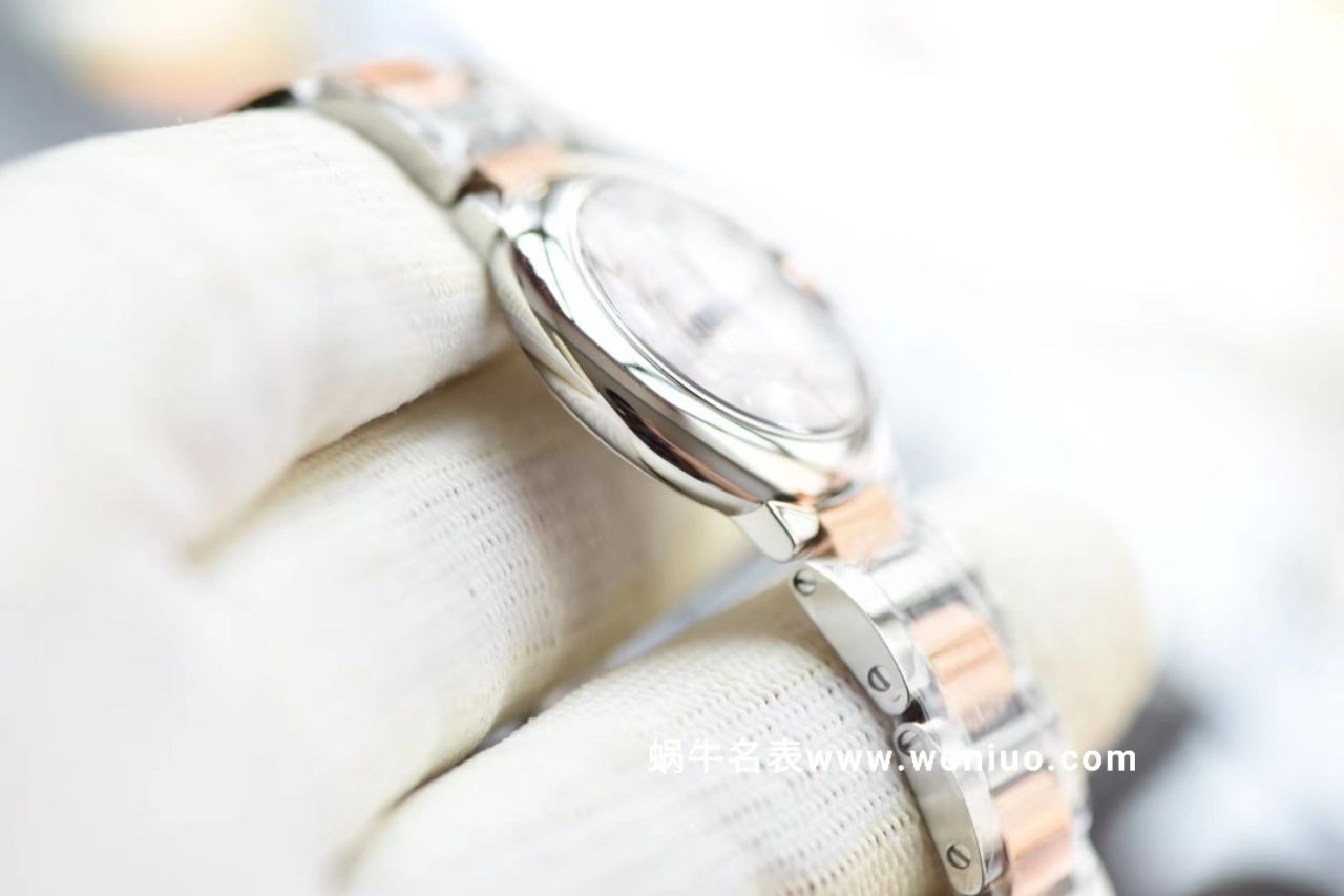V6 Factory  Cartier  新品蓝气球 28mm间玫瑰金 天然贝母表面 女士石英 wrist watch  / K152