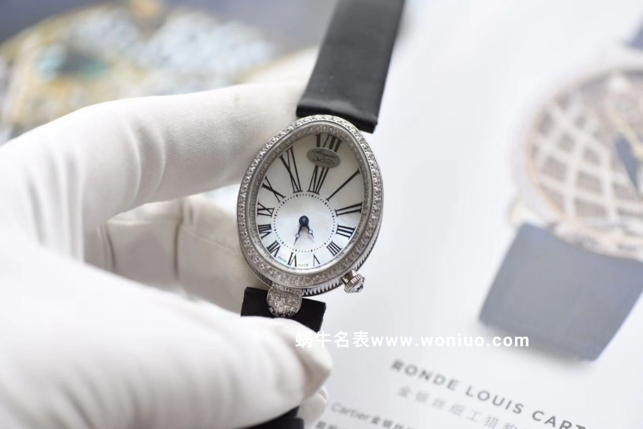  Breguet 那不勒斯皇后精品 中等尺寸 大部分女生适用蓝宝石镜面，贝母表面女表 / BZ051