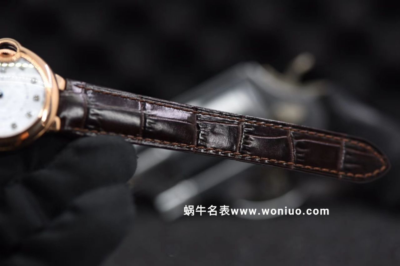 V6出品蓝气球新品～33mm 玫瑰金贝母钻丁面女士石英 wrist watch  / K157