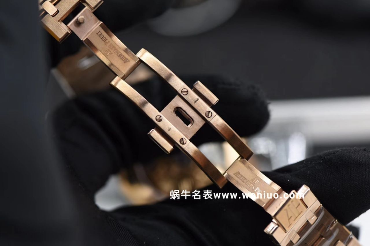 JF Factory 最高版本AP皇家橡树女装机械款15450 全玫瑰金黑面款 / AP133