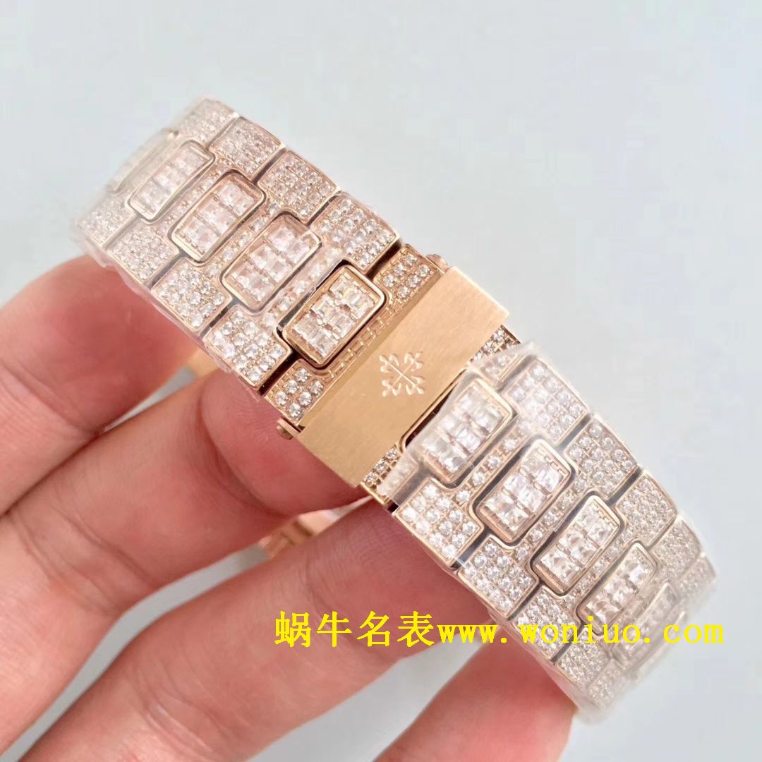 DM新品  PATEK PHILIPPE 复刻高仿满天星 方钻 运动系列 Nautilus 5719/1G-001 / BD225