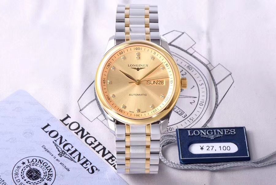 【LG一比一超A高仿手表】 Longines 名匠系列 Day-Date 双历L2.755.4.78.3 wrist watch  / L099