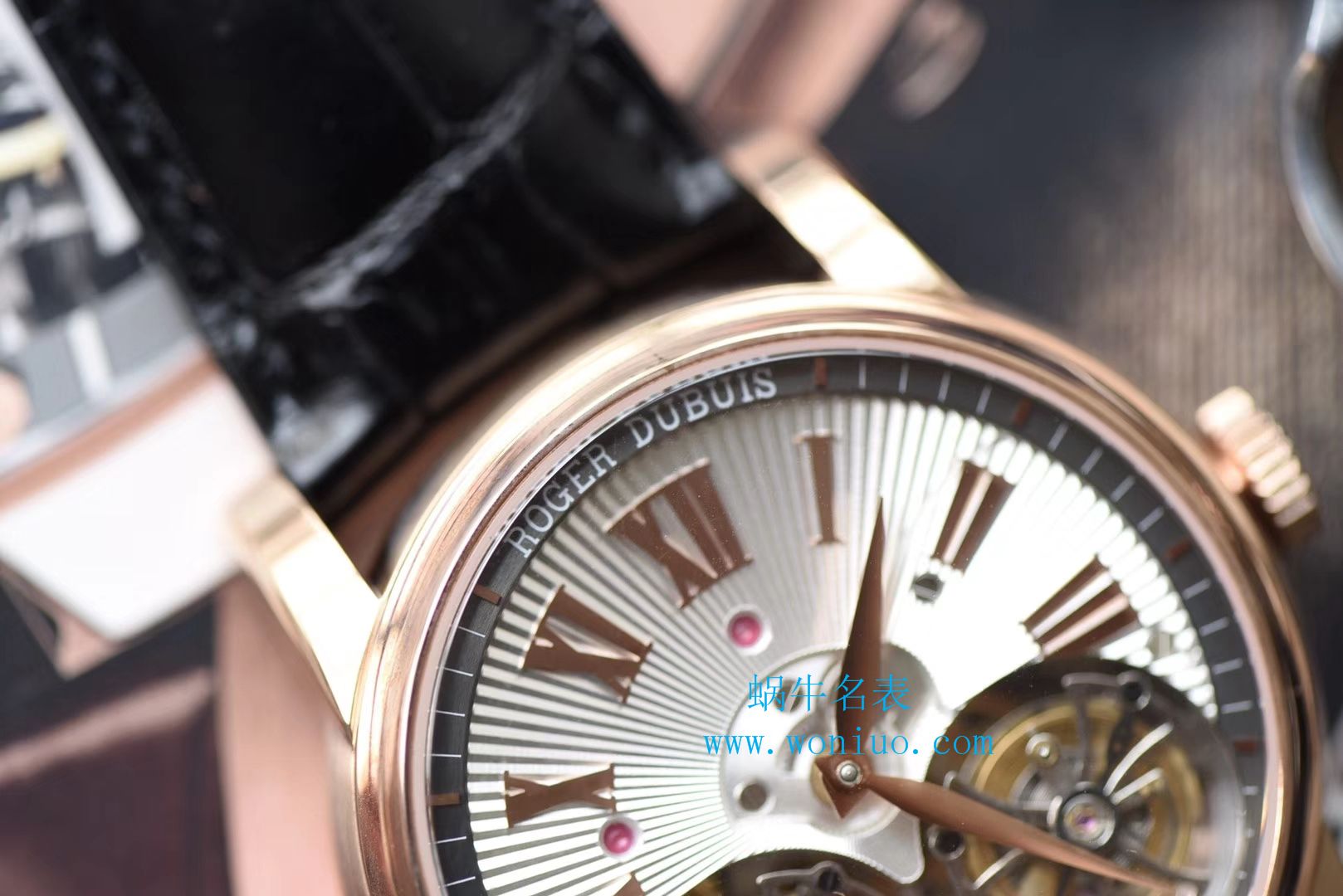 Roger Dubuis致敬系列真双 Tourbillon  行业唯一一款搭载双飞轮的 top 复刻高仿 wrist watch  / LJ022