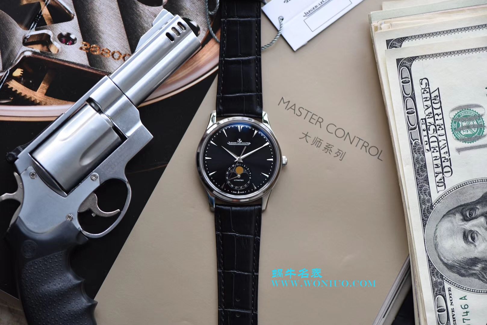 ZF【厚积“薄”发 年度大作】 ZF新品， top 复刻高仿 Jaeger-LeCoultre 月相大师系列1368470《黑面》、Q1368420《白面》 wrist watch  / JJ122