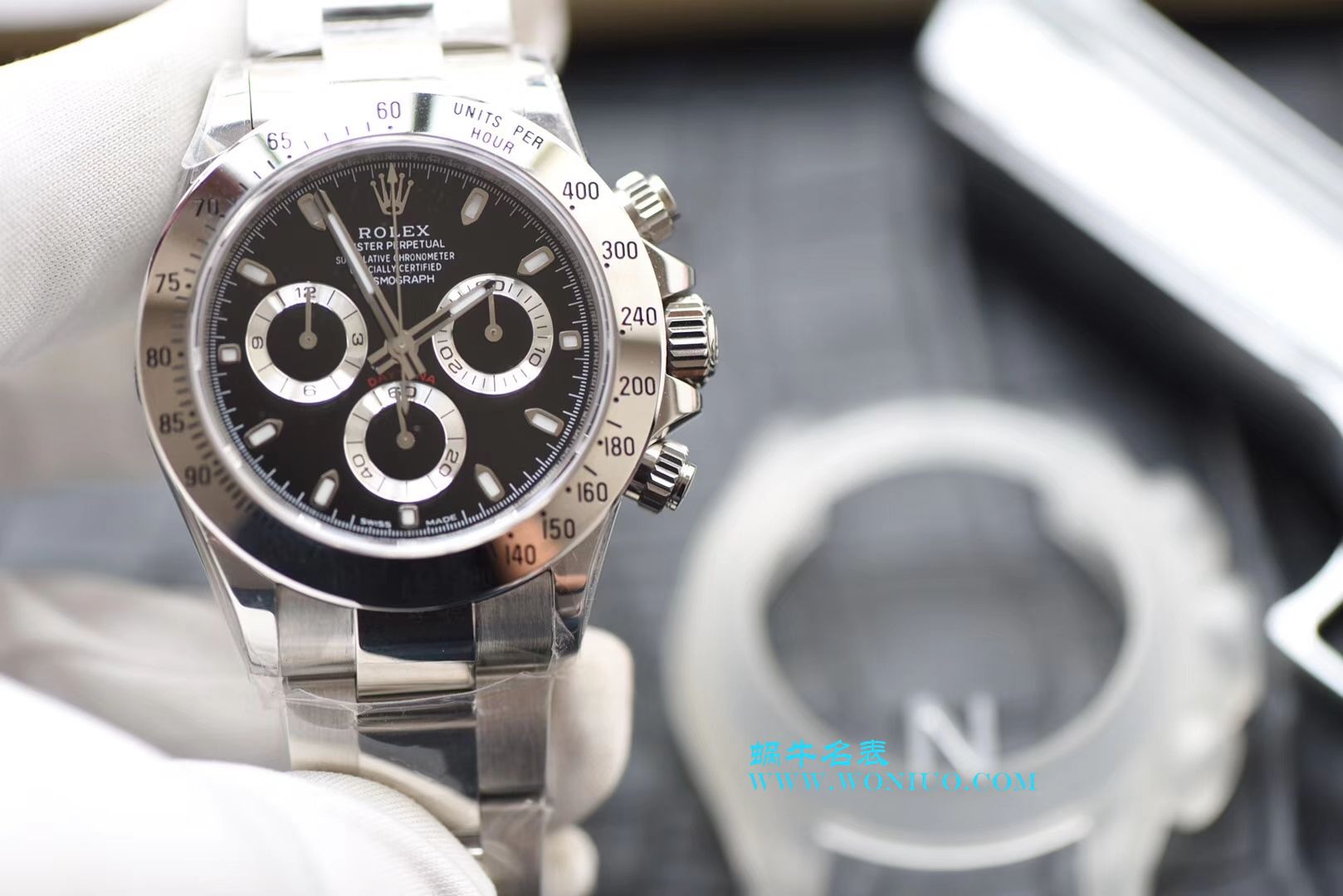 【N Factory 最新神作～原装结构4130 Ditongna 】 Rolex  Cosmograph Daytona  Ditongna  Best 复刻高仿手表116520-78590 黑盘 wrist watch (黑钢迪) / R216