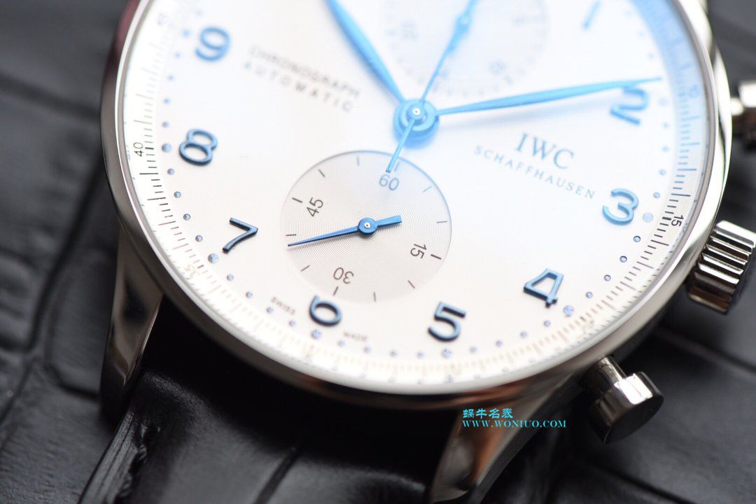 【YLV7版本一比一超A高仿手表】 IWC 葡萄牙计时系列IW371446 wrist watch （葡计烧钢蓝针） / WG166