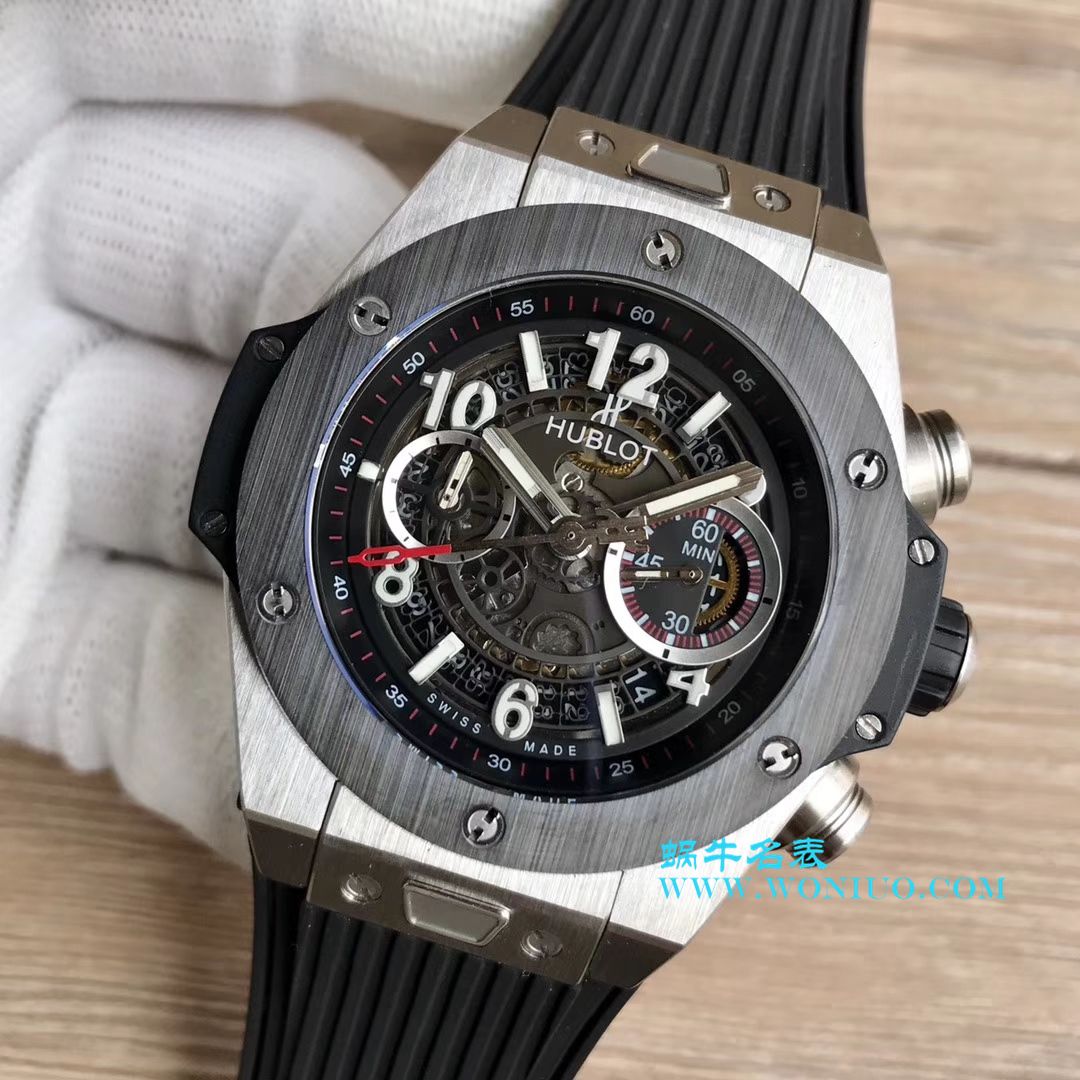 【JB一比一超A高仿手表】 hublot BIG BANG系列411.OX.1180.RX镂空 wrist watch  / YB054