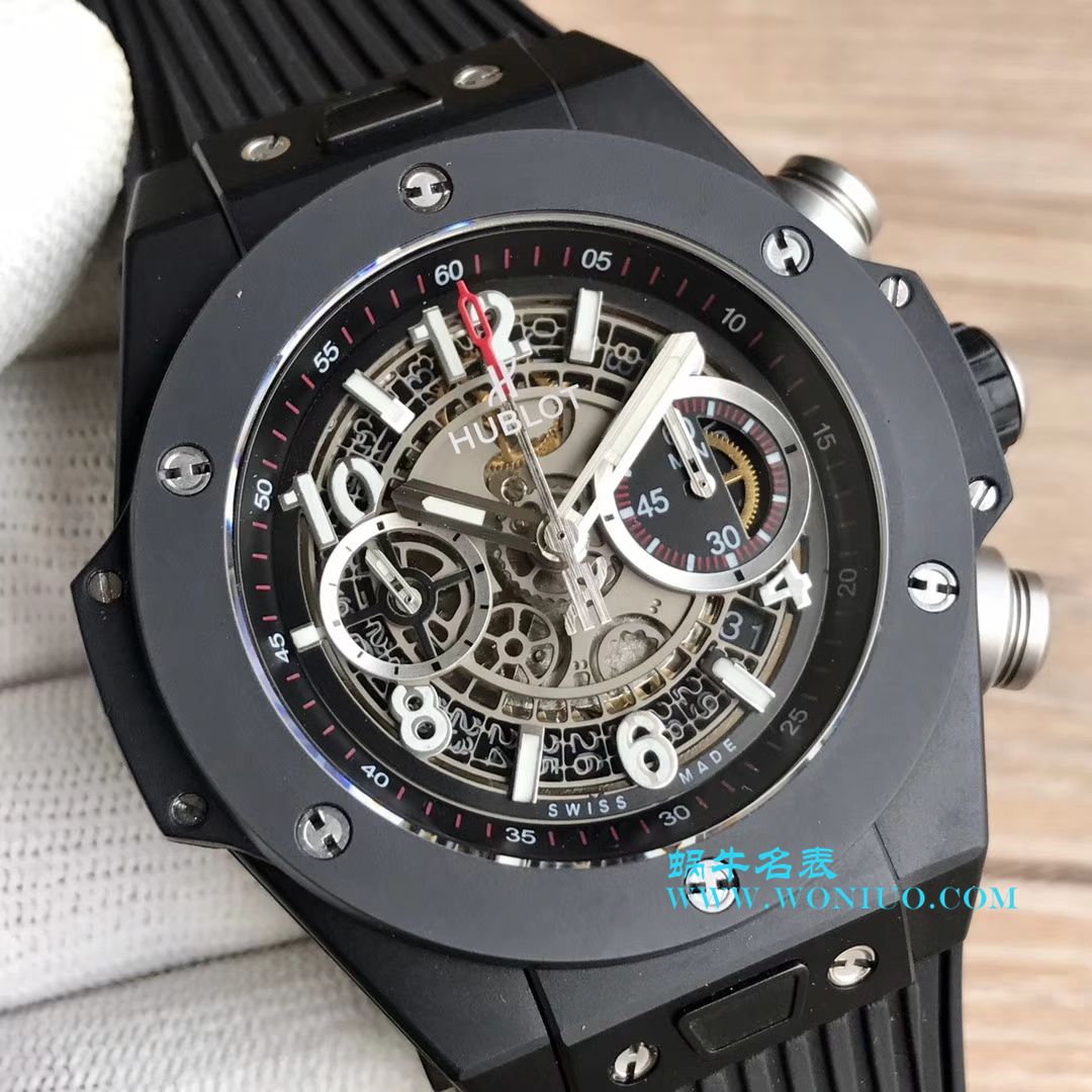 【JB一比一超A高仿手表】 hublot BIG BANG系列411.OX.1180.RX镂空 wrist watch  / YB054