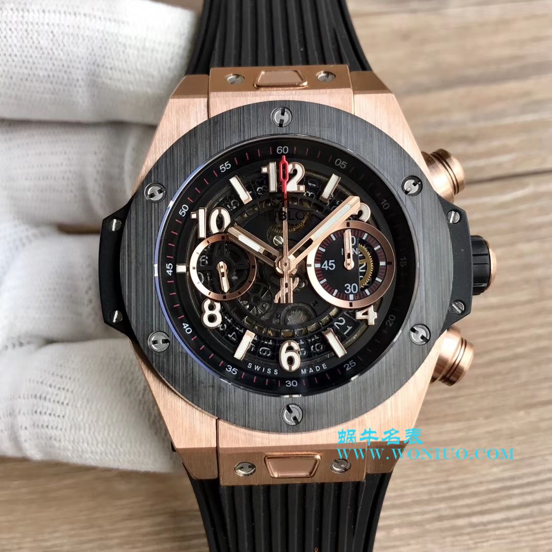 【JB一比一超A高仿手表】 hublot BIG BANG系列411.OX.1180.RX镂空 wrist watch  / YB054