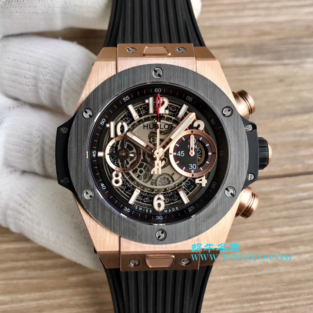 【JB一比一超A高仿手表】 hublot BIG BANG系列411.OX.1180.RX镂空 wrist watch  / YB054