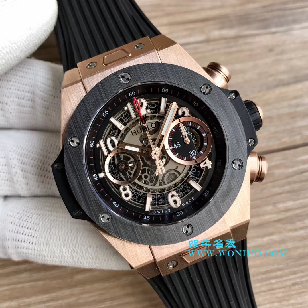 【JB一比一超A高仿手表】 hublot BIG BANG系列411.OX.1180.RX镂空 wrist watch  / YB054