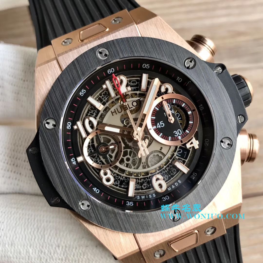 【JB一比一超A高仿手表】 hublot BIG BANG系列411.OX.1180.RX镂空 wrist watch  / YB054