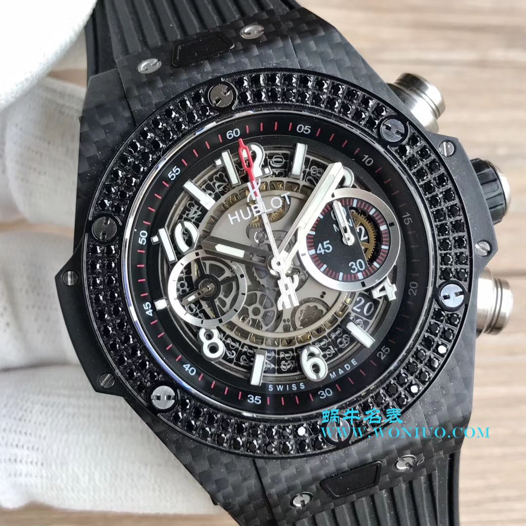 【JB一比一超A高仿手表】 hublot BIG BANG系列411.OX.1180.RX镂空 wrist watch  / YB054