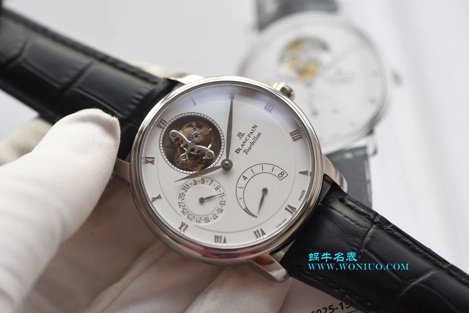 【JB一比一超A高仿手表】Blancpain 升级Blancpain 经典系列6025-1542-55B Tourbillon  wrist watch  / BPCE030