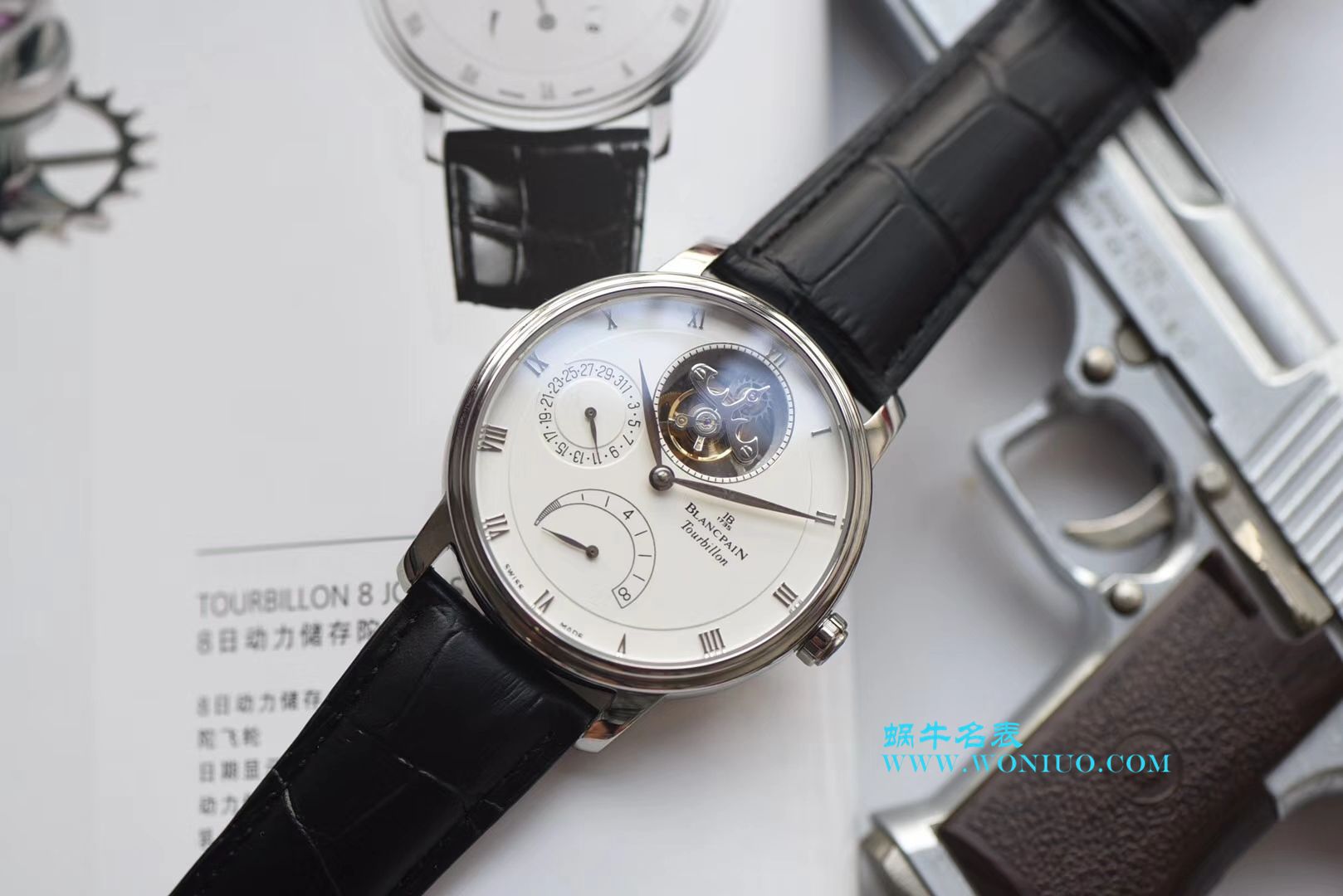 【JB一比一超A高仿手表】Blancpain 升级Blancpain 经典系列6025-1542-55B Tourbillon  wrist watch  / BPCE030