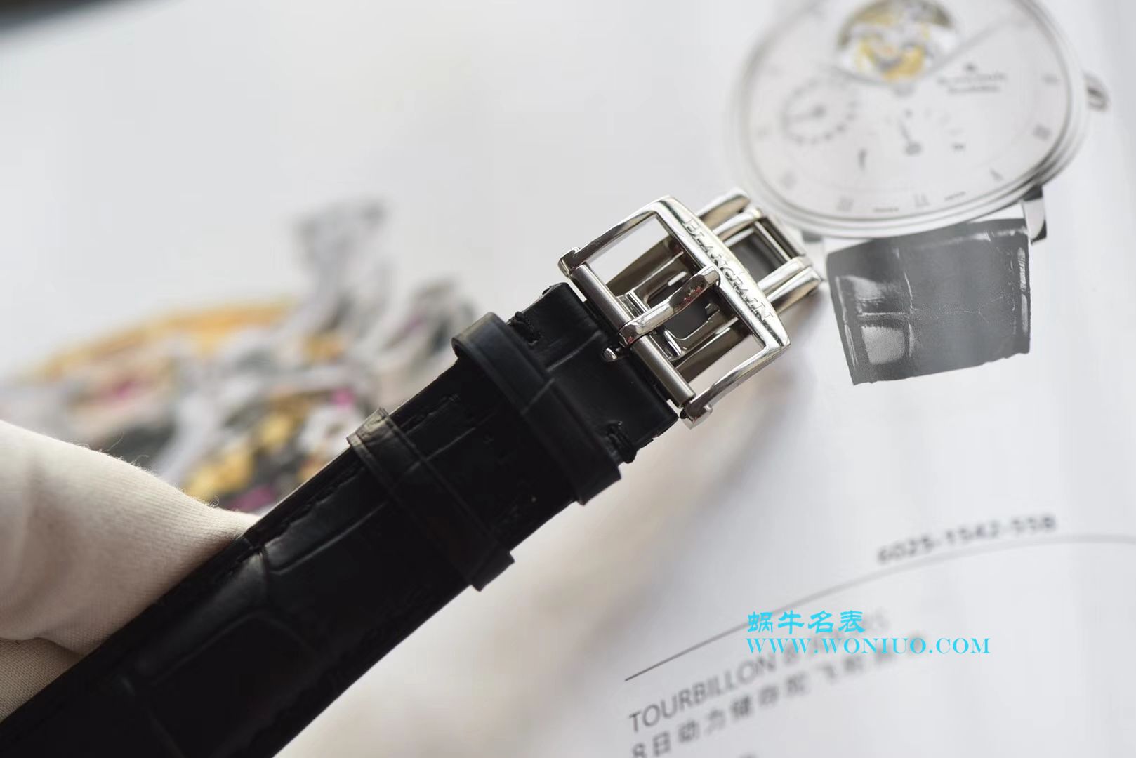 【JB一比一超A高仿手表】Blancpain 升级Blancpain 经典系列6025-1542-55B Tourbillon  wrist watch  / BPCE030
