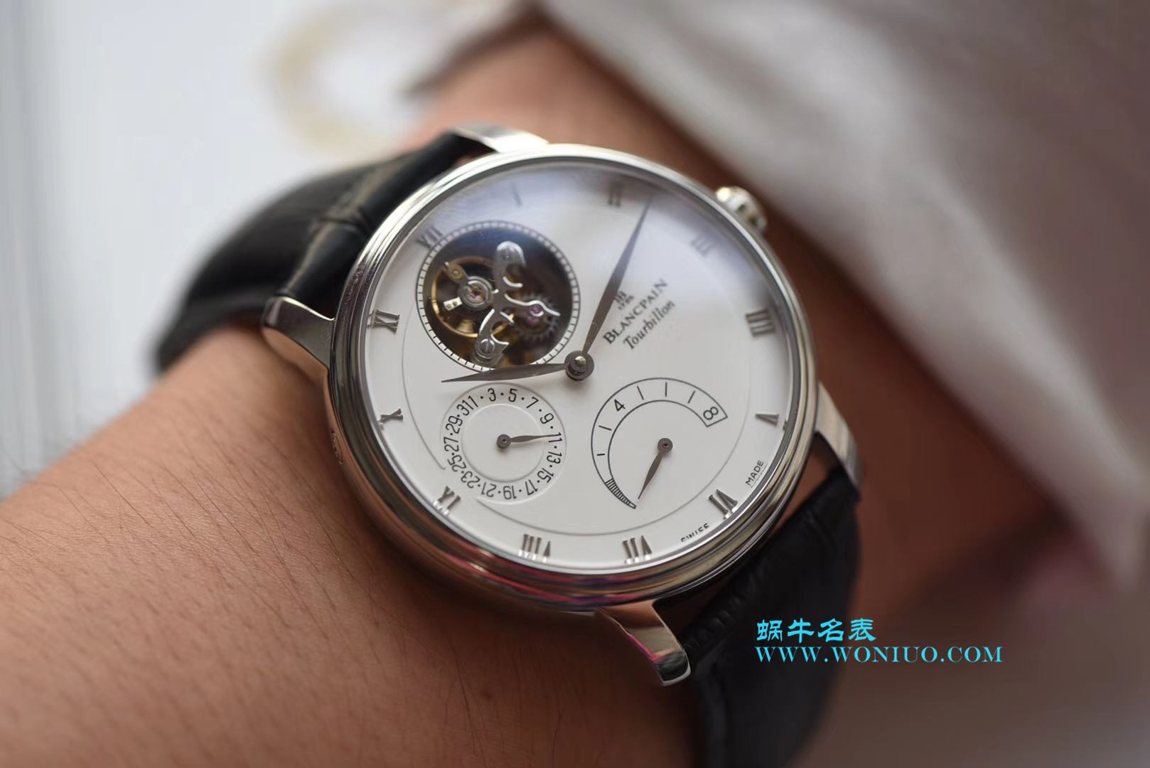 【JB一比一超A高仿手表】Blancpain 升级Blancpain 经典系列6025-1542-55B Tourbillon  wrist watch  / BPCE030