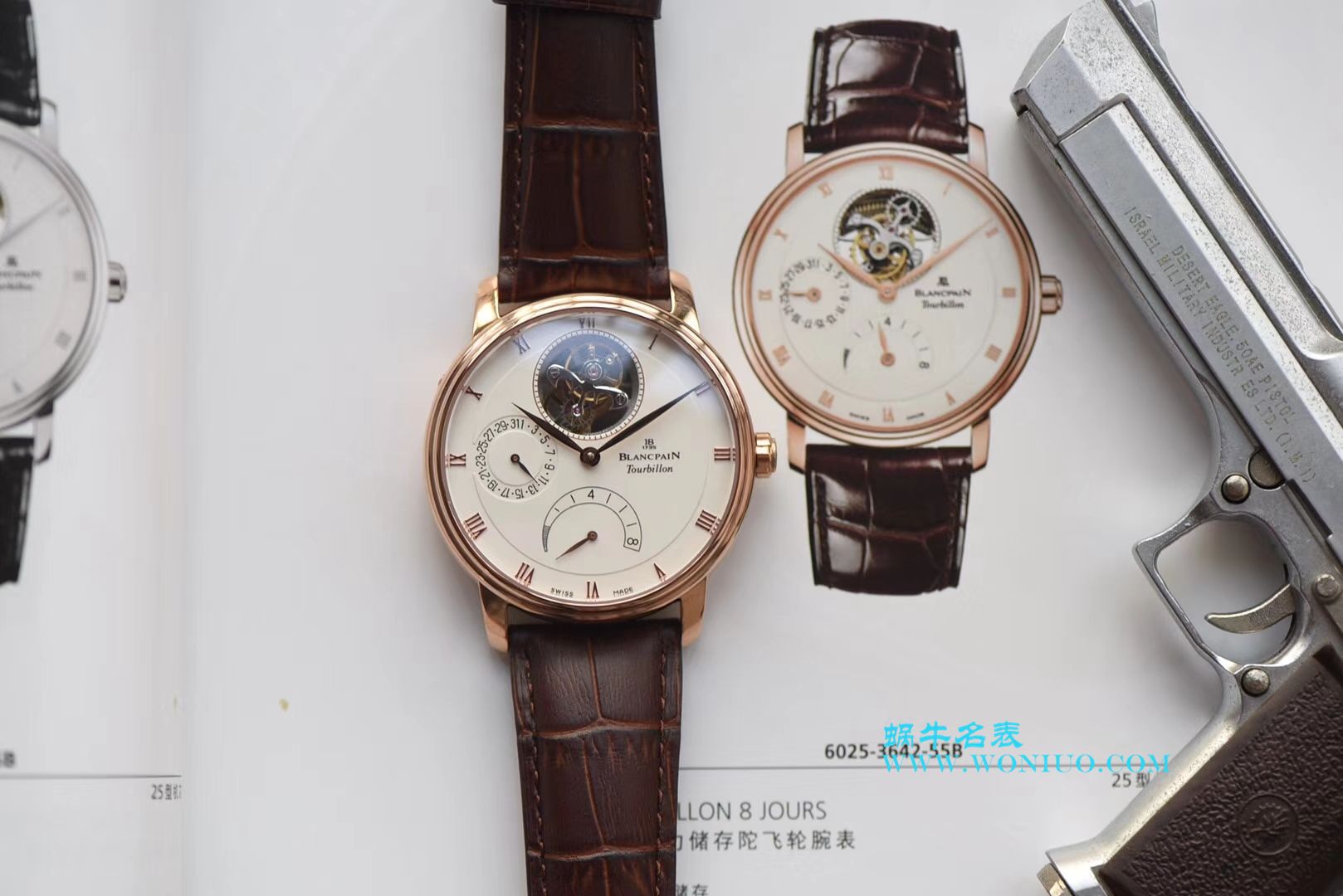 【JB一比一超A高仿手表】Blancpain 升级Blancpain 经典系列6025-1542-55B Tourbillon  wrist watch  / BPCE030
