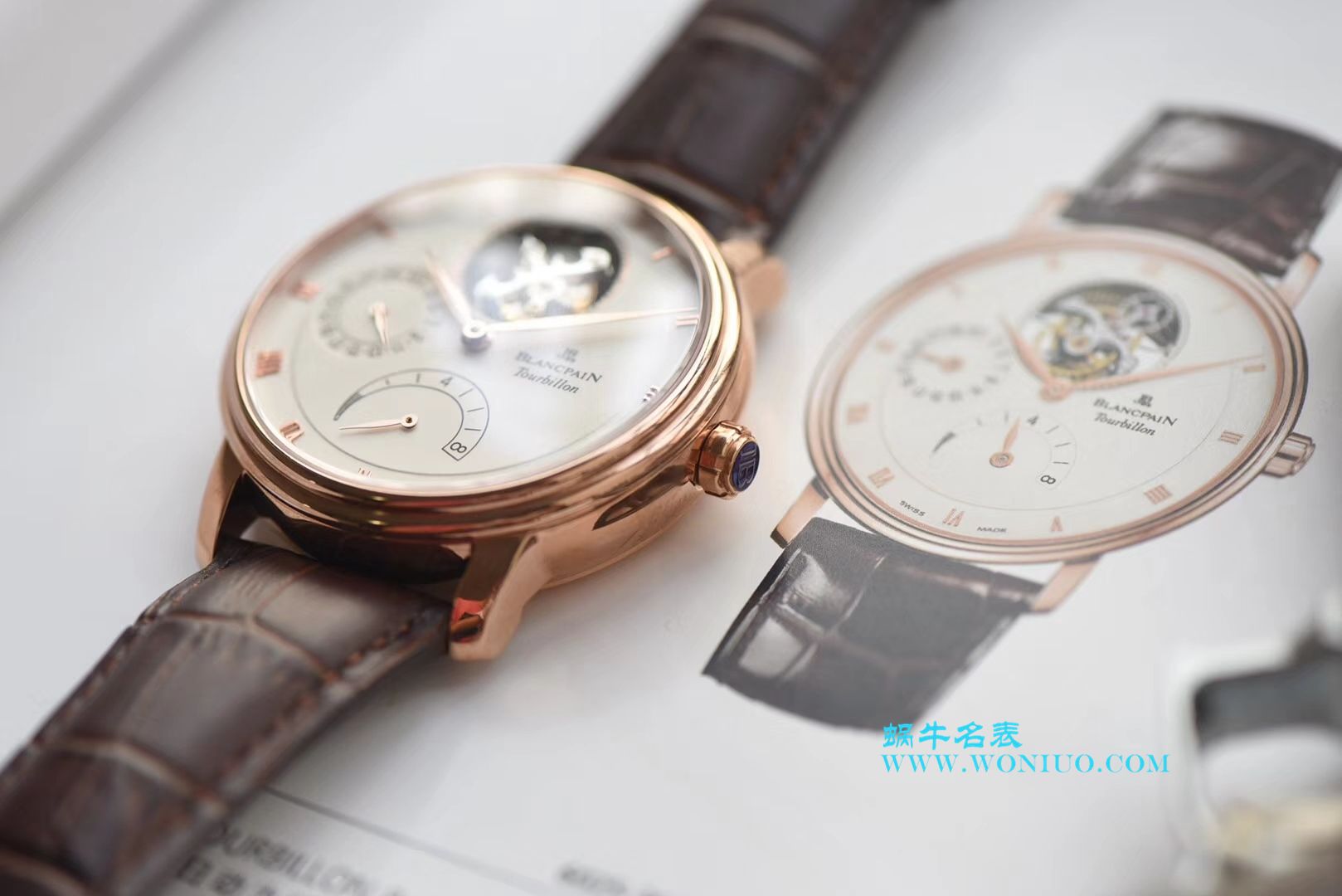 【JB一比一超A高仿手表】Blancpain 经典系列6025-3642-55B Tourbillon  wrist watch  / BP042