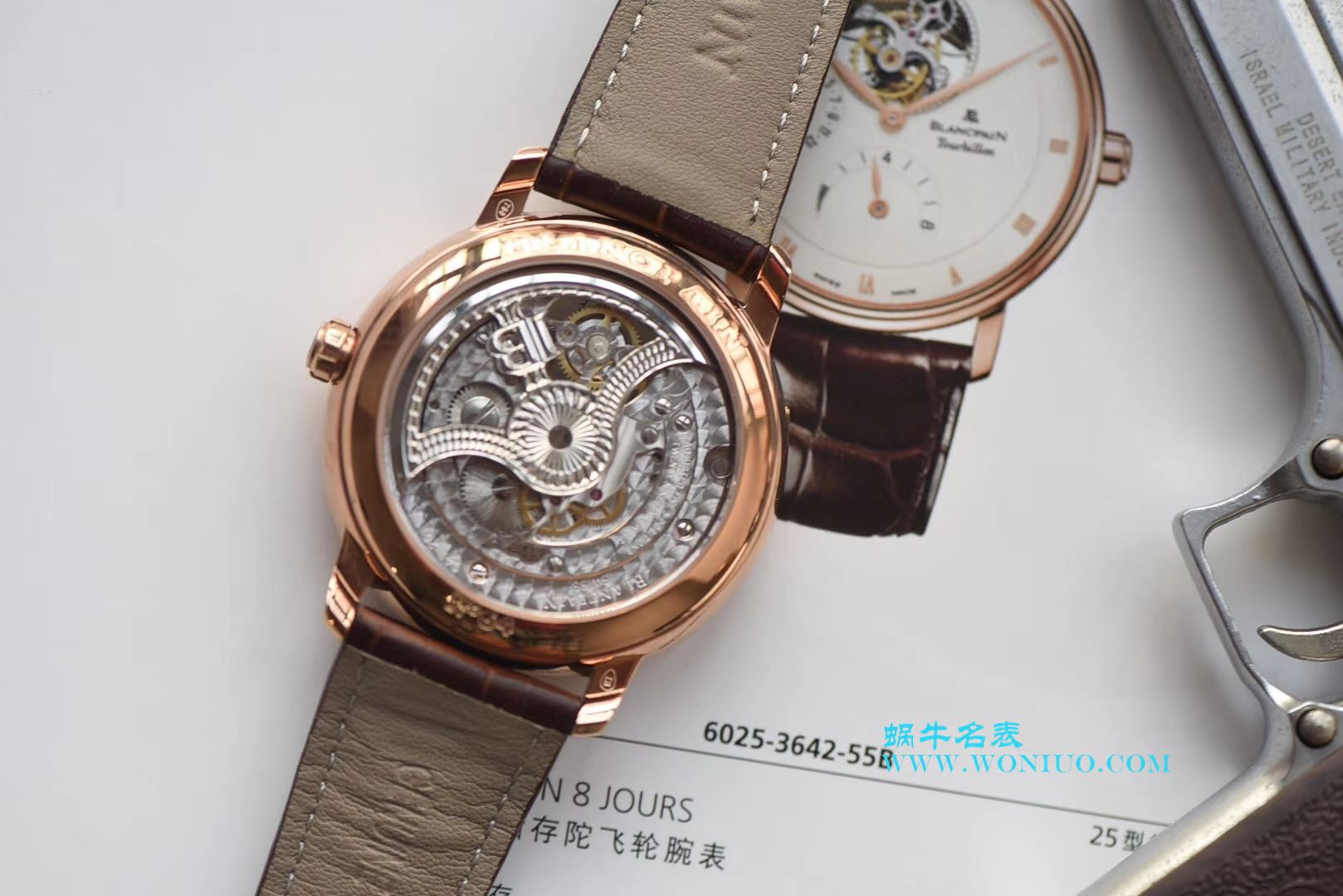 【JB一比一超A高仿手表】Blancpain 经典系列6025-3642-55B Tourbillon  wrist watch  / BP042