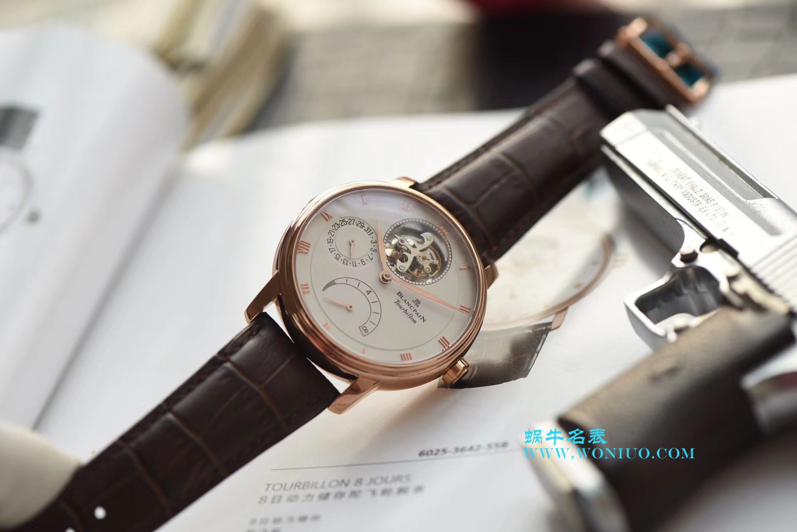 【JB一比一超A高仿手表】Blancpain 经典系列6025-3642-55B Tourbillon  wrist watch  / BP042