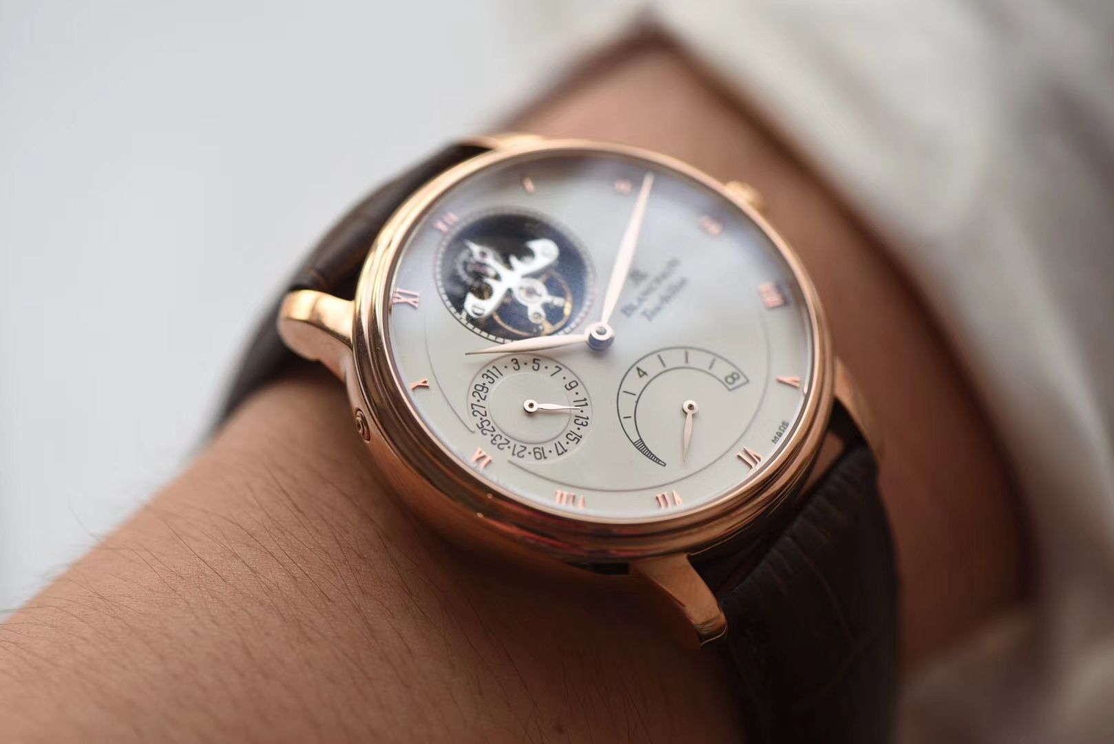 【JB一比一超A高仿手表】Blancpain 经典系列6025-3642-55B Tourbillon  wrist watch  / BP042