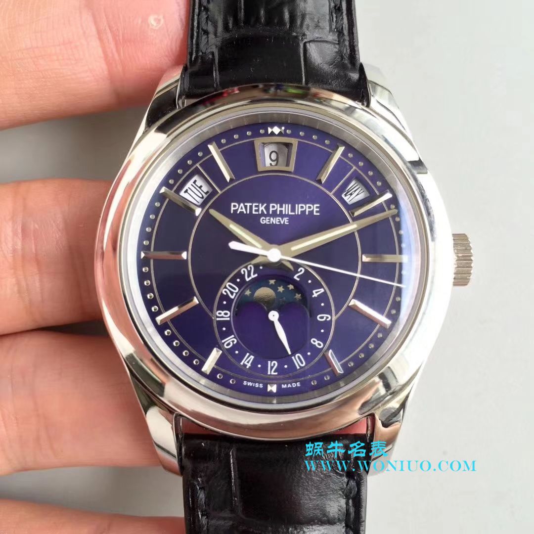 【KM一比一超A高仿手表】 PATEK PHILIPPE 复杂功能计时系列5205G-001、5205G-010、5205G-013 白金 wrist watch  / BD226