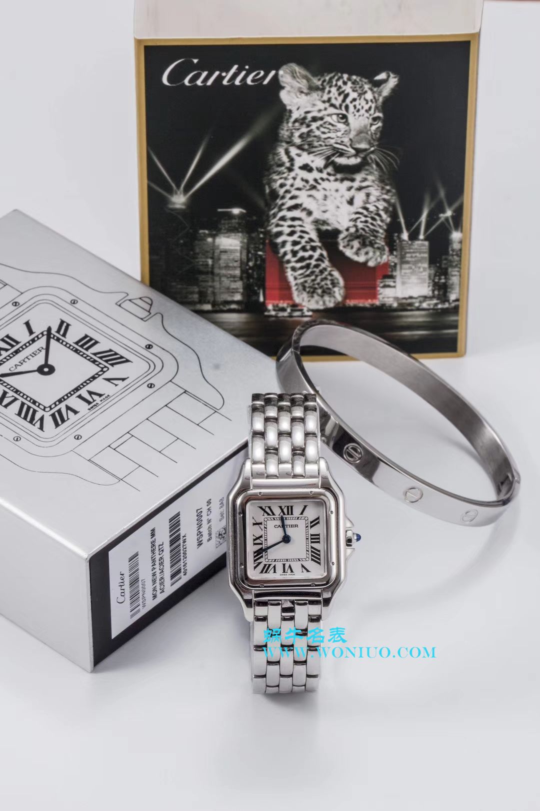 DJ Factory  Cartier  猎豹系列 wrist watch --型号复刻高仿WSPN0007 PANTHÈRE DE  Cartier 系列 Cartier  猎豹 wrist watch  / K159