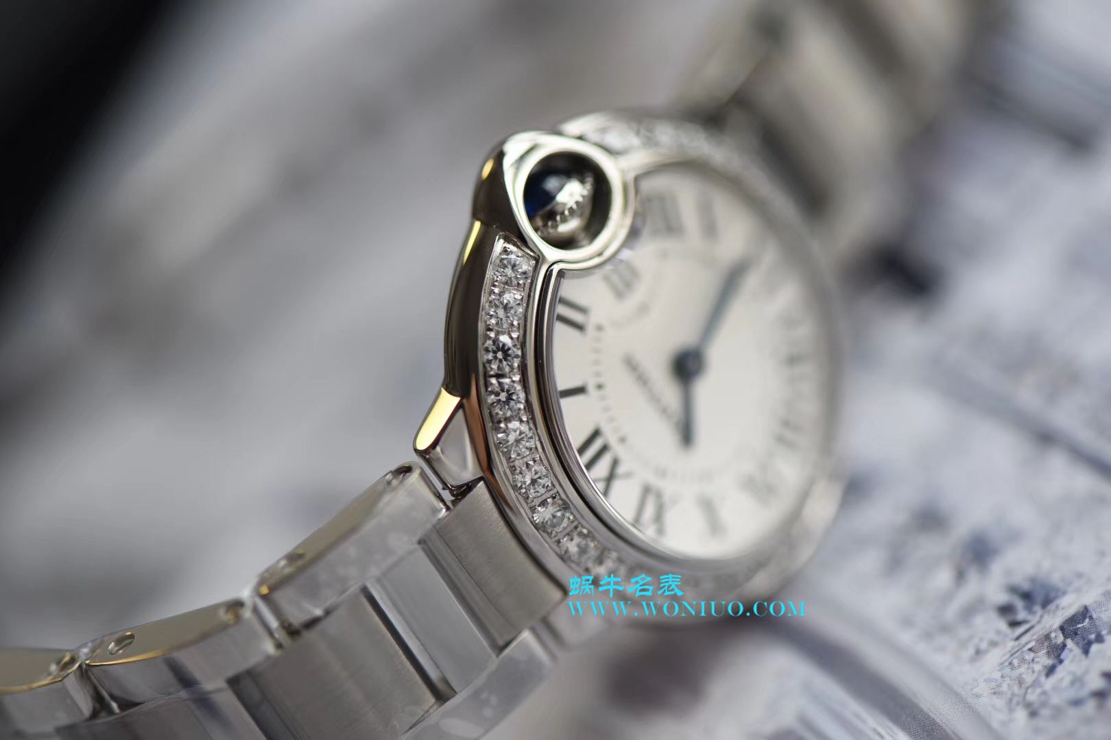 V6新品 Cartier  蓝气球28mm复刻高仿 W4BB0015 市面最高版本 奢华精致 / K160