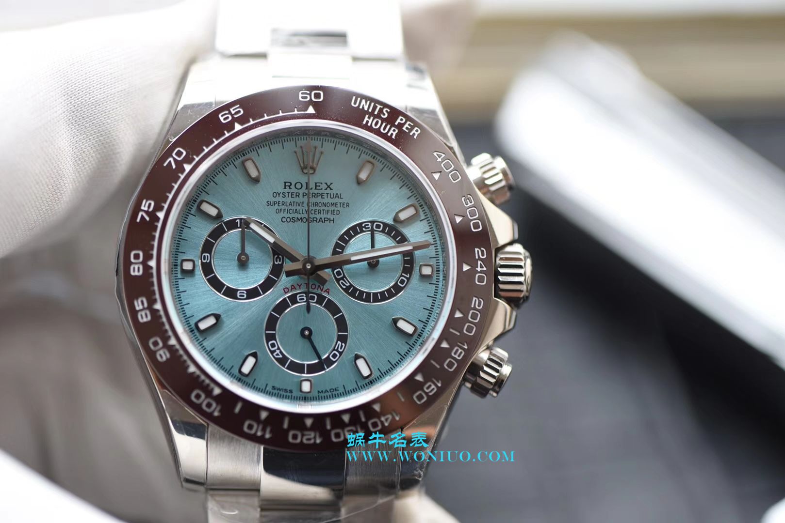 【N Factory 一比一超A高仿手表】 Rolex  Cosmograph Daytona  Ditongna 系列116506-78596冰蓝盘棕色计时外圈 wrist watch  / R236