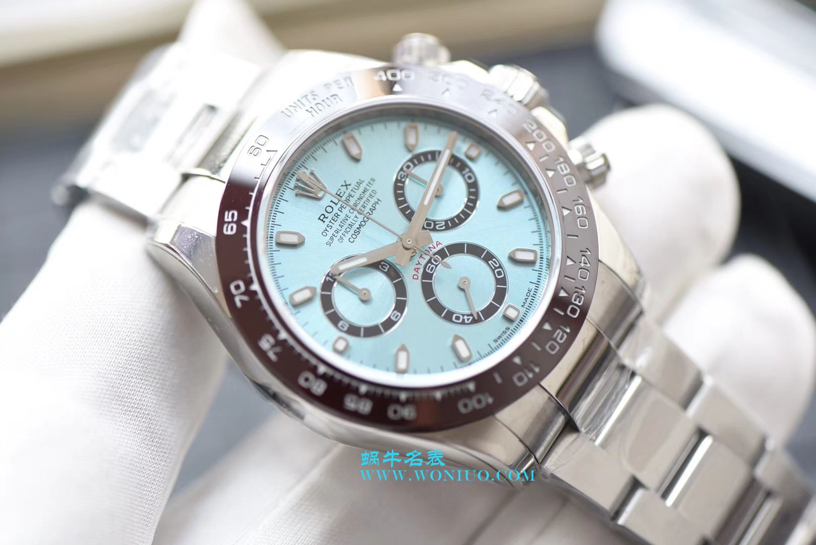 【N Factory 一比一超A高仿手表】 Rolex  Cosmograph Daytona  Ditongna 系列116506-78596冰蓝盘棕色计时外圈 wrist watch  / R236
