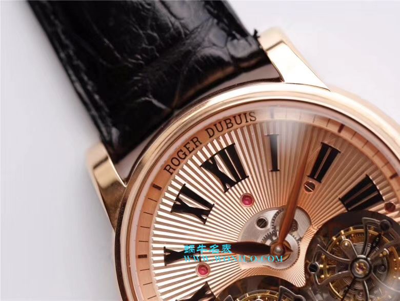 Roger Dubuis致敬系列真双 Tourbillon  行业唯一一款搭载双飞轮的 top 复刻高仿 wrist watch  / LJ022