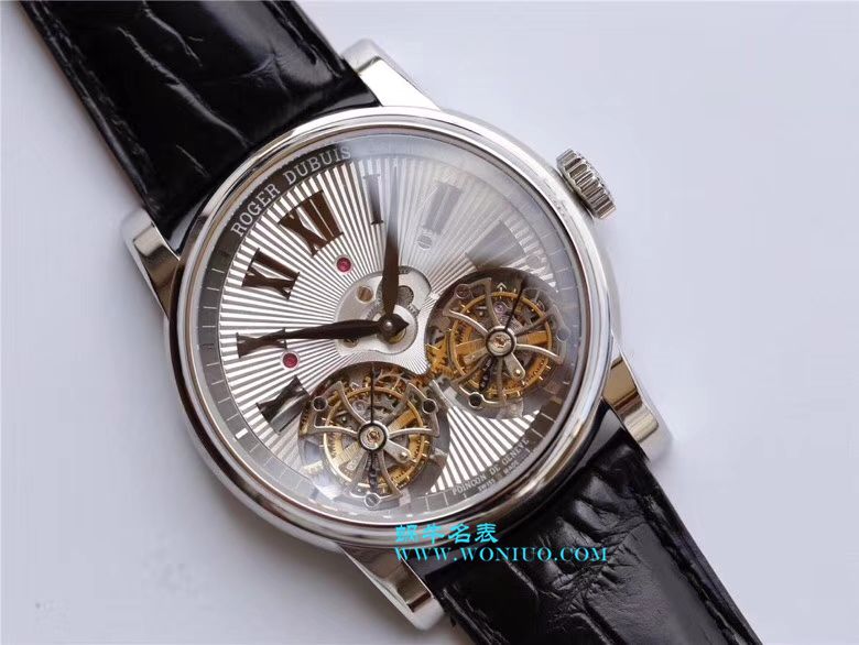 Roger Dubuis致敬系列真双 Tourbillon  行业唯一一款搭载双飞轮的 top 复刻高仿 wrist watch  / LJ022
