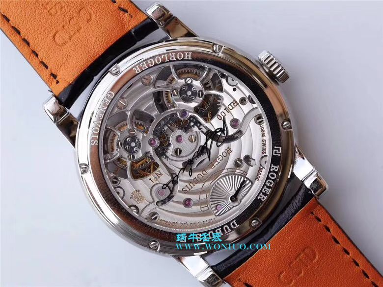Roger Dubuis致敬系列真双 Tourbillon  行业唯一一款搭载双飞轮的 top 复刻高仿 wrist watch  / LJ022