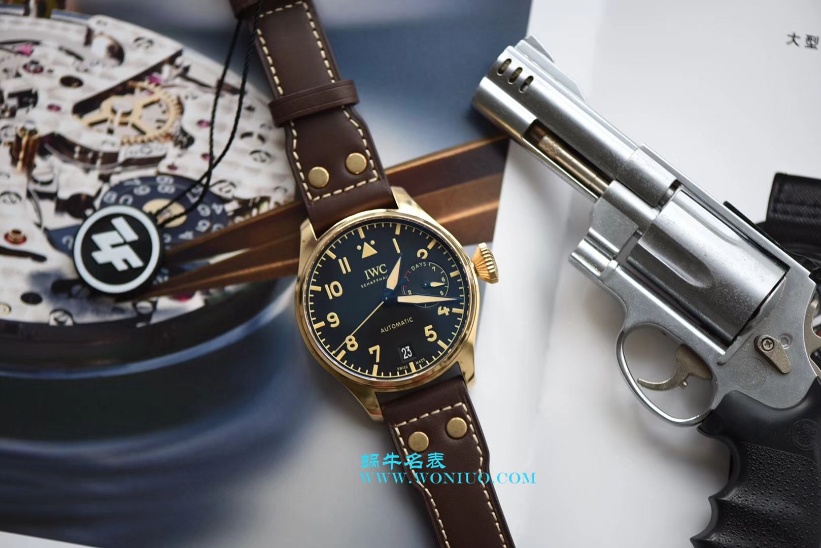 ZF新品-- IWC IWC空中霸主复刻高仿（大飞行员）系列——IW501005青铜 wrist watch  / WG169