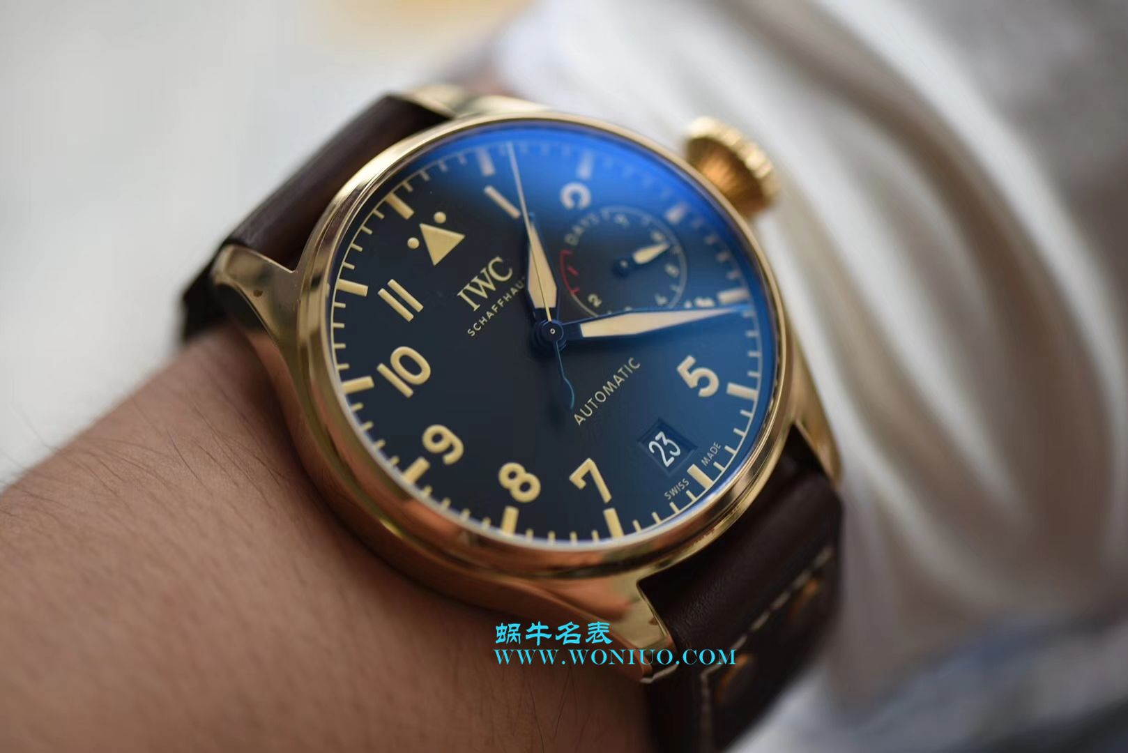 ZF新品-- IWC IWC空中霸主复刻高仿（大飞行员）系列——IW501005青铜 wrist watch  / WG169