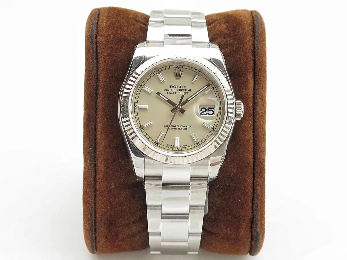 【AR一比一超A高仿手表】 Rolex   Datejust 系列116200-72600蓝盘36毫米中性 wrist watch 男女均可戴 / R207