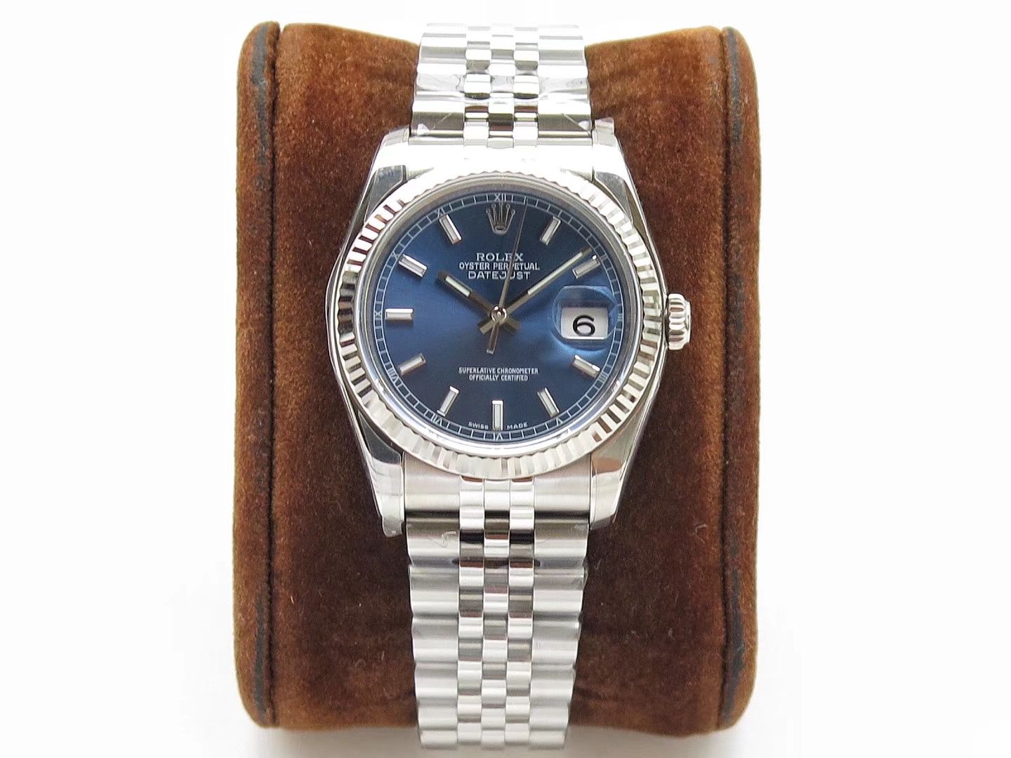 【AR一比一超A高仿手表】 Rolex   Datejust 系列116200-72600蓝盘36毫米中性 wrist watch 男女均可戴 / R207