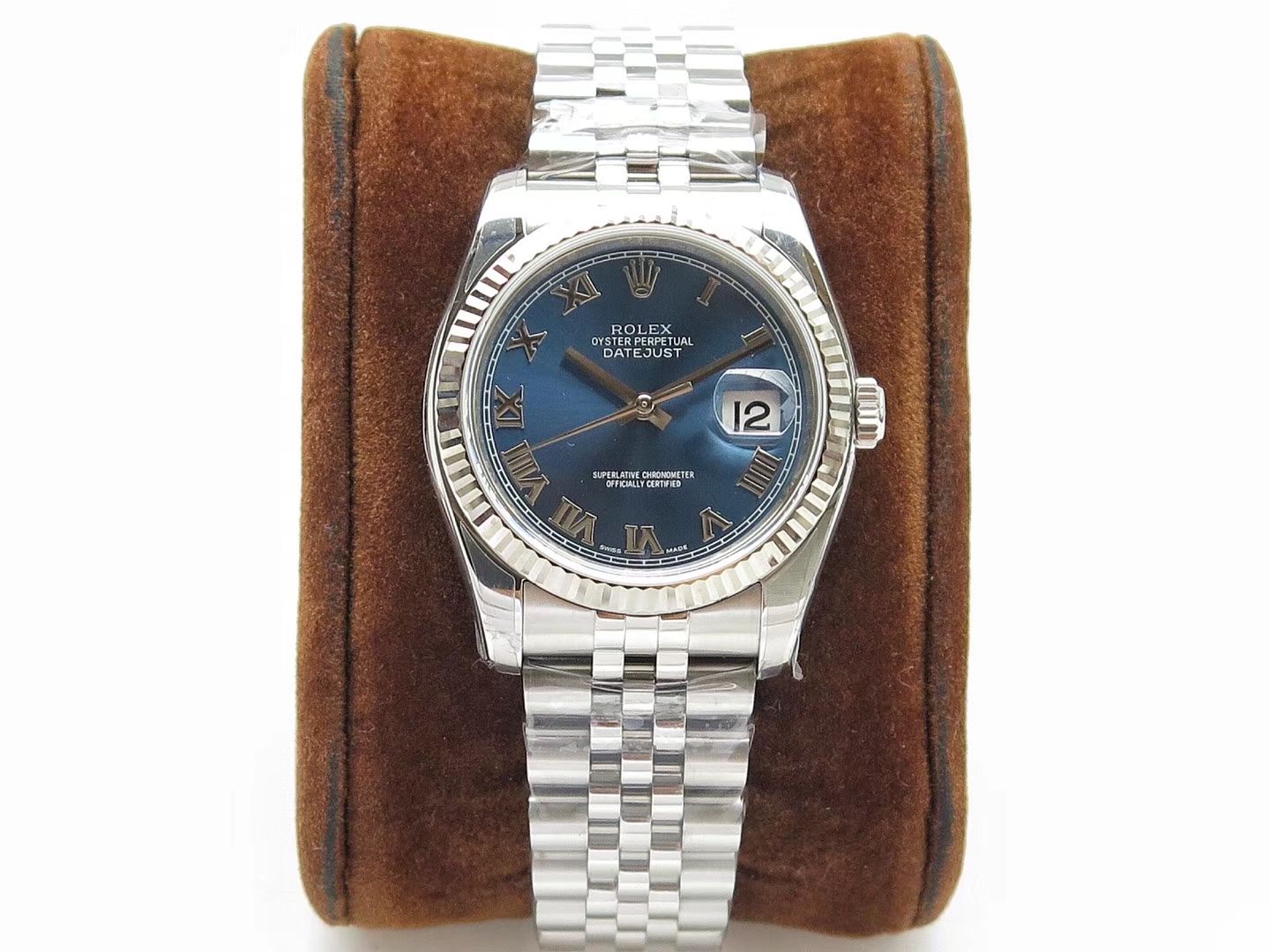 【AR一比一超A高仿手表】 Rolex   Datejust 系列116200-72600蓝盘36毫米中性 wrist watch 男女均可戴 / R207