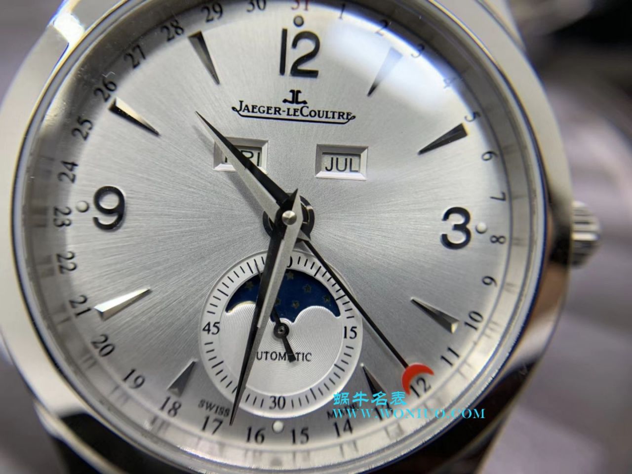 【OM一比一超A高仿手表】 Jaeger-LeCoultre 大师系列Q1558420多功能月相 wrist watch  / JJ112
