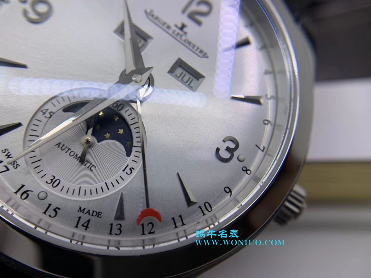【OM一比一超A高仿手表】 Jaeger-LeCoultre 大师系列Q1558420多功能月相 wrist watch  / JJ112