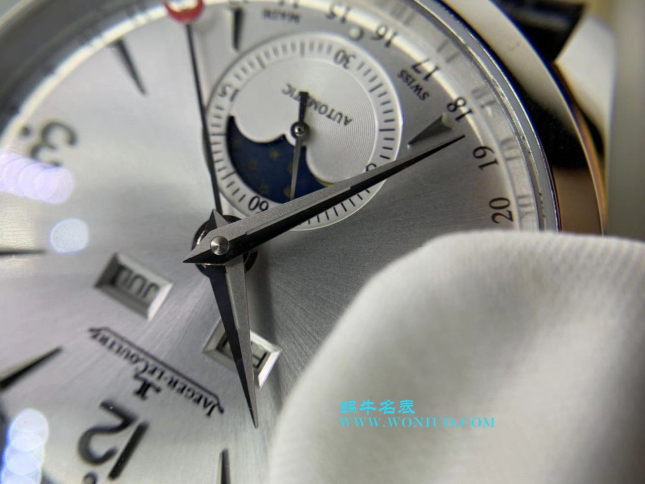 【OM一比一超A高仿手表】 Jaeger-LeCoultre 大师系列Q1558420多功能月相 wrist watch  / JJ112