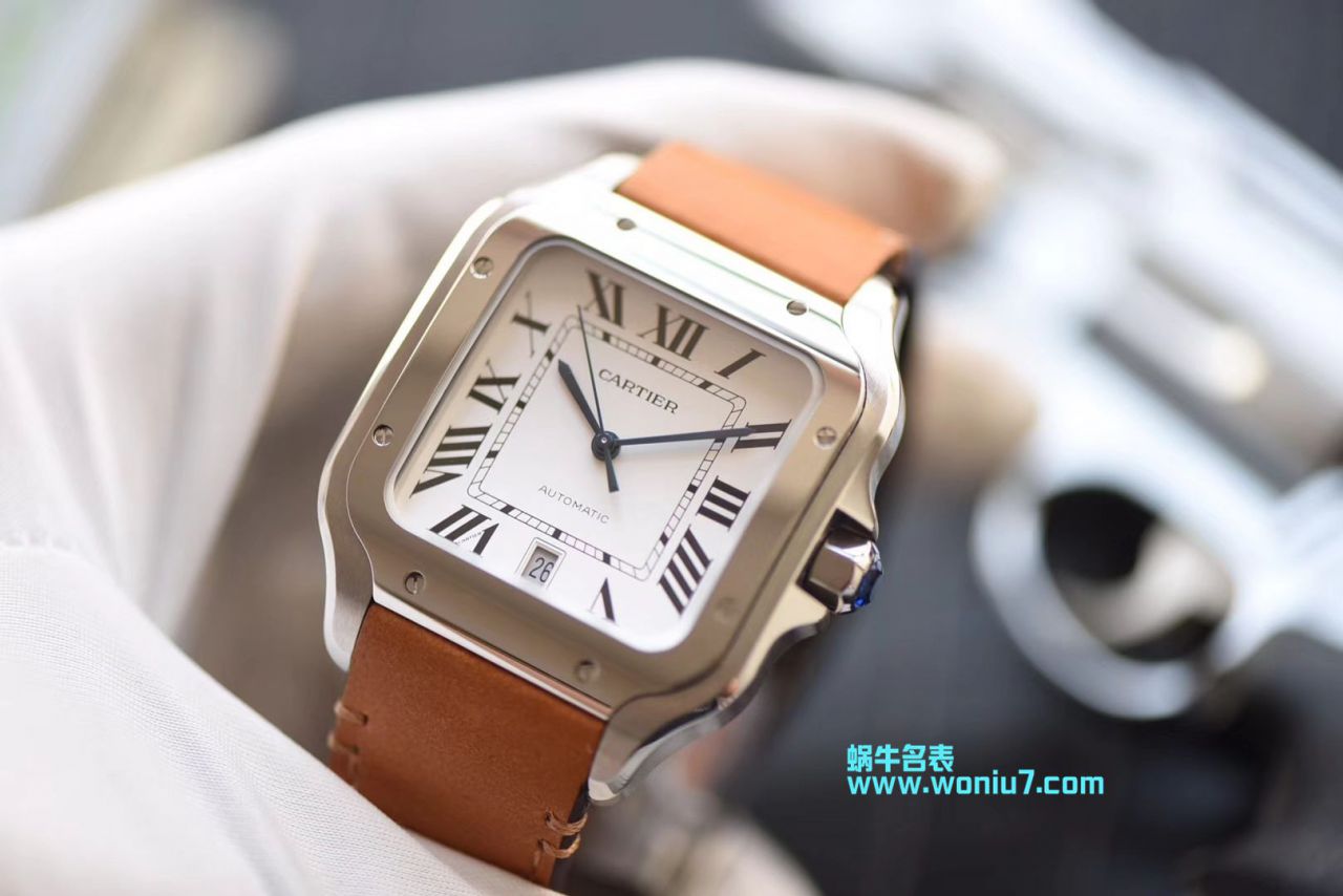 【V6 Factory 一比一超A top 高仿手表】 Cartier   Santos 系列WSSA0009男女情侣 wrist watch  / K165