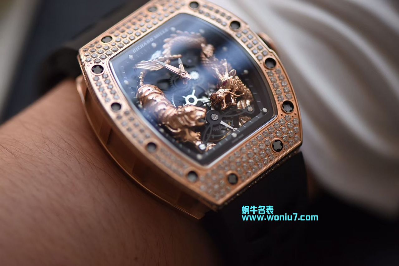 【KV一比一 top 高仿手表】 Richard Miller 女士系列RM 51-01 TOURBILLON TIGER AND DRAGON - MICHEL wrist watch  / RM 051