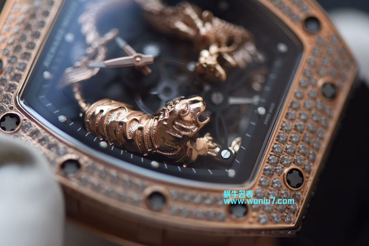 【KV一比一 top 高仿手表】 Richard Miller 女士系列RM 51-01 TOURBILLON TIGER AND DRAGON - MICHEL wrist watch  / RM 051