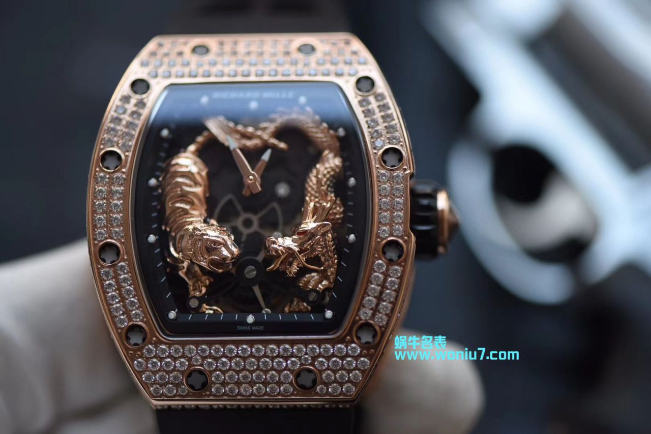 【KV一比一 top 高仿手表】 Richard Miller 女士系列RM 51-01 TOURBILLON TIGER AND DRAGON - MICHEL wrist watch  / RM 051