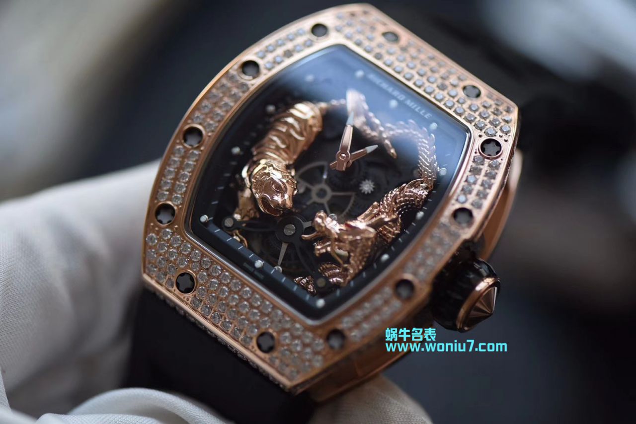 【KV一比一 top 高仿手表】 Richard Miller 女士系列RM 51-01 TOURBILLON TIGER AND DRAGON - MICHEL wrist watch  / RM 051