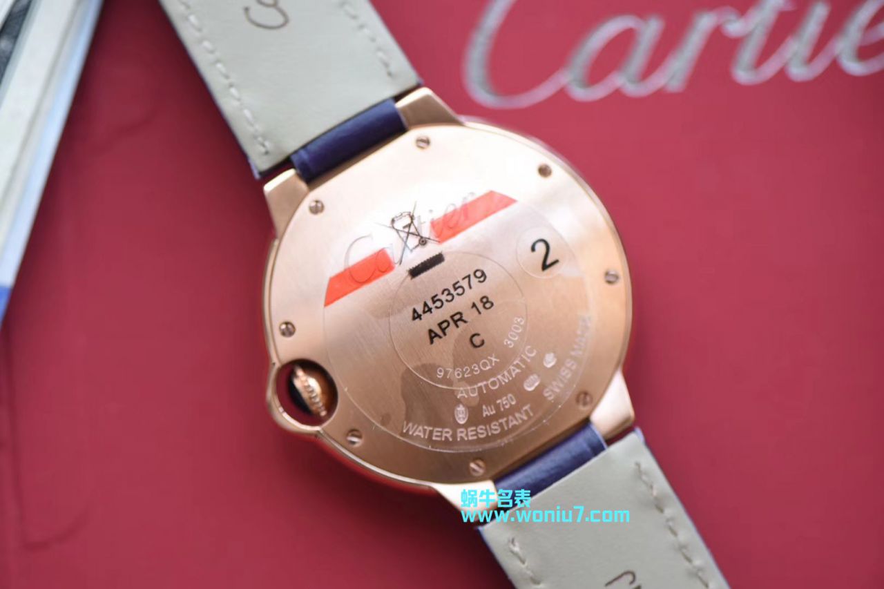 【V6一比一超A高精仿手表】 Cartier  蓝气球系列WGBB0009 wrist watch 36毫米 / K166
