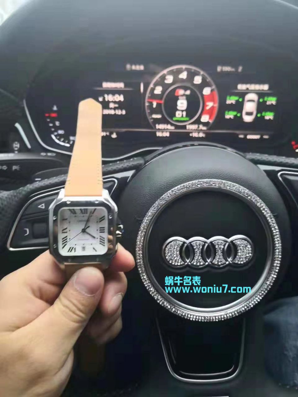 【V6 Factory 一比一超A top 高仿手表】 Cartier   Santos 系列WSSA0009男女情侣 wrist watch  / K165