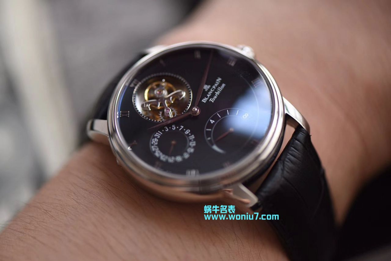 【JB出品】Blancpain 经典系列 top 复刻高仿6900-3430-55b真 Tourbillon  wrist watch  / BP055